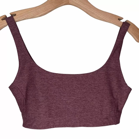 OUTDOOR VOICES burgundy tri color sports bra and leggings - Picture 2 of 4